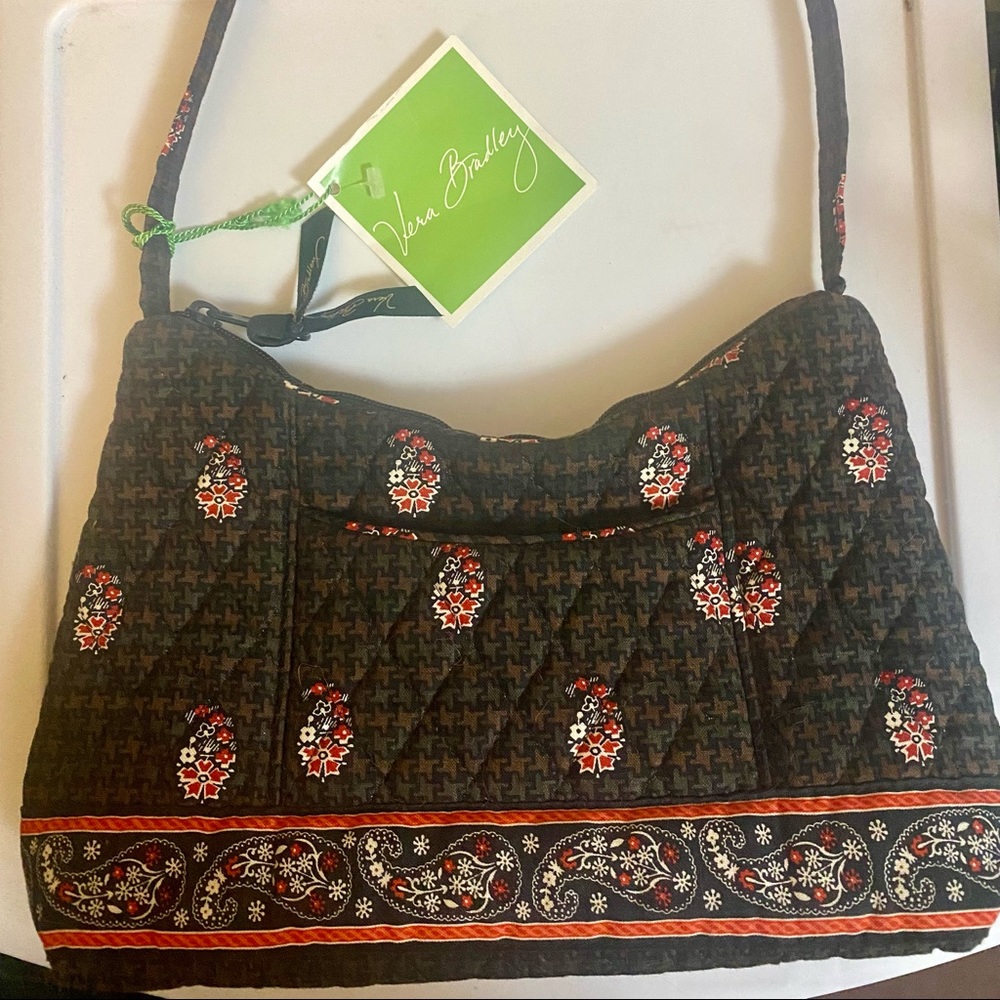 Vera Bradley Handbag Houndstooth Brown